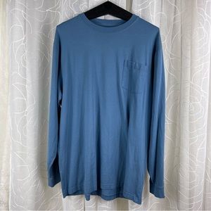 L.L.Bean long sleeve T-shirt blue 100% cotton Men’s Large Tall